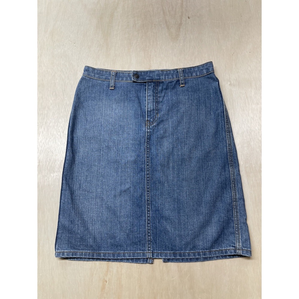 Gap Jeans Womens Jean‎ Skirt 6 Blue Denim Cotton Approx 31 Inches